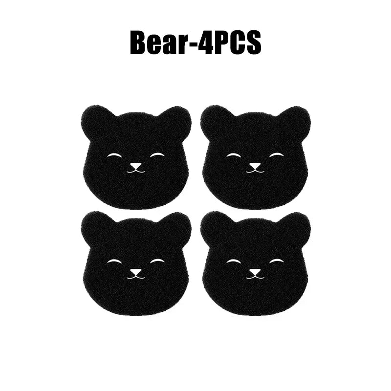 4/8PCS Pet Hair Remover Bear Shape Laundry Ball Washing Machine Lint Catcher Reusable Clothes Sofa Cat Dog Hair Cleaning Sponge Zpaxo Bear-4PCS