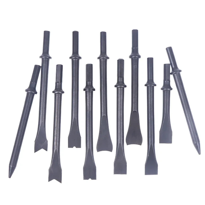 Air Chisel Head Hard Steel Solid Shovel Impact Hammer Bit Pneumatic Zpaxo