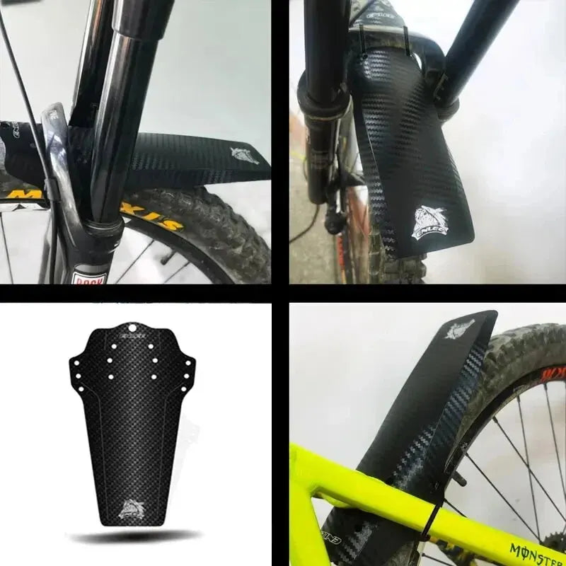 ENLEE Bicycle Fenders Carbon Fiber Color Front/Rear Tire Wheel Universal Mudguard MTB Road Bike Wings Fenders Cycling Zpaxo
