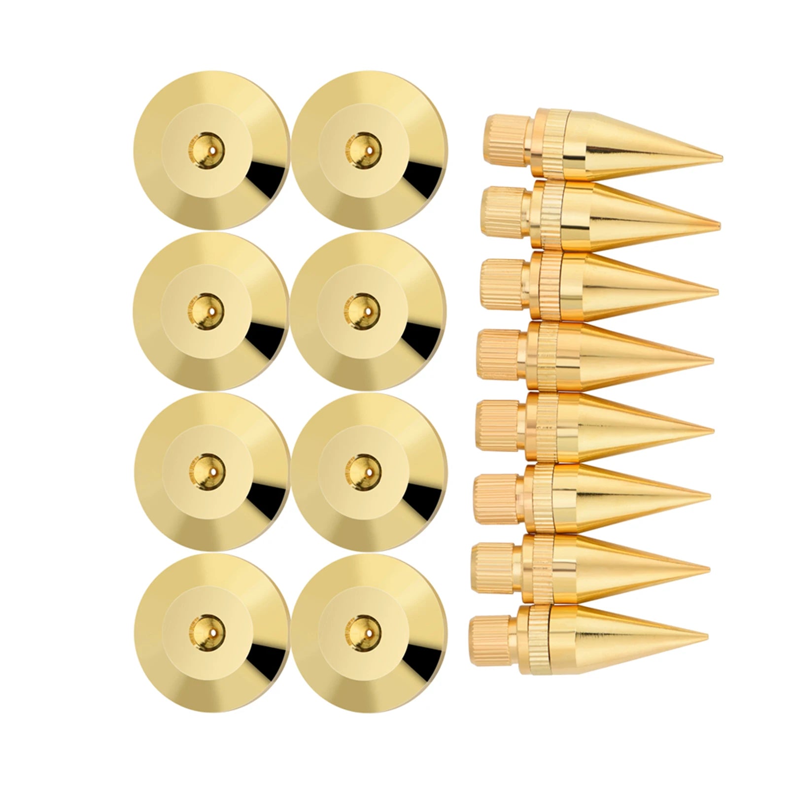 8 Pairs 6 X Copper Speaker Spike Isolation Stand Base Pad Feet Mat