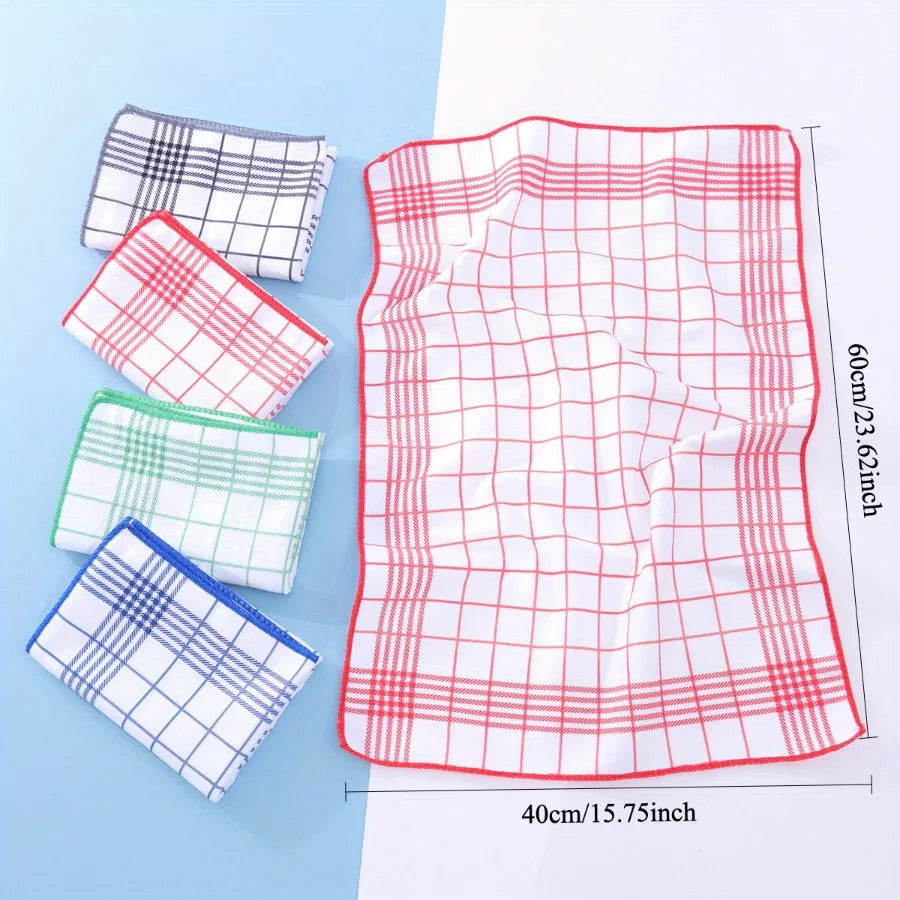 Large 40x60cm Absorbent Lint-free Dish Cloths Quick-drying Soft