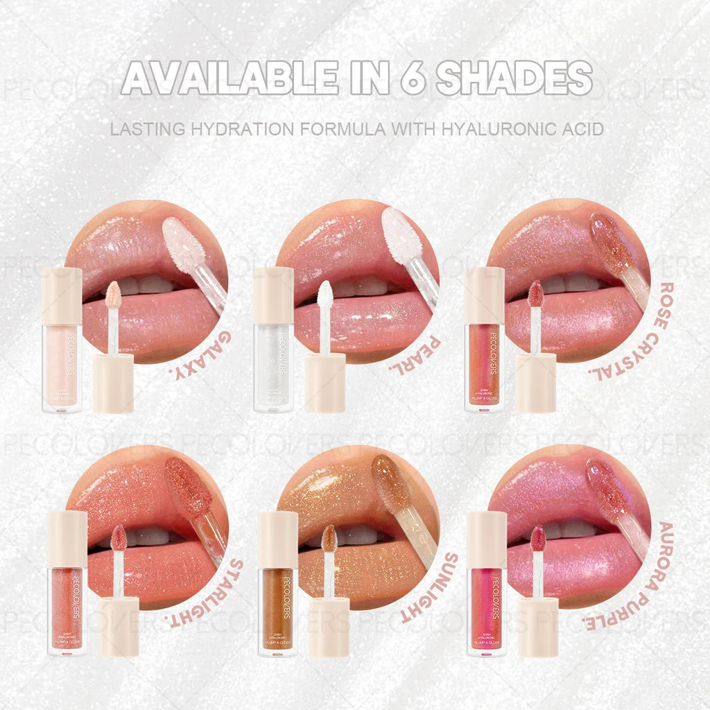 Glitter Mirror Pearl Lip Gloss Waterproof Lasting Plumping Liquid Lipstick Moisturizing Shine Lip Glaze Lips Makeup Cosmetics Zpaxo