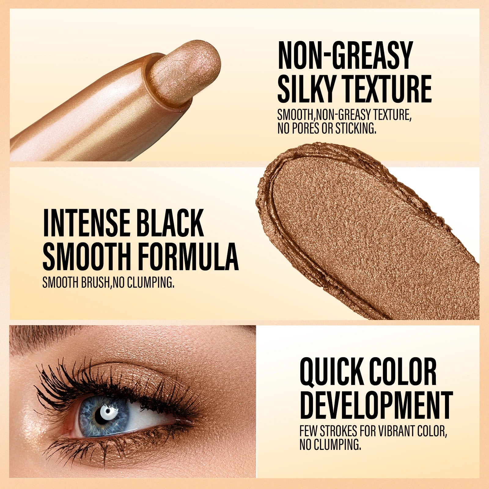 Multi Functional Eye Shadow Stick Silk Smooth Texture Lasting Makeup