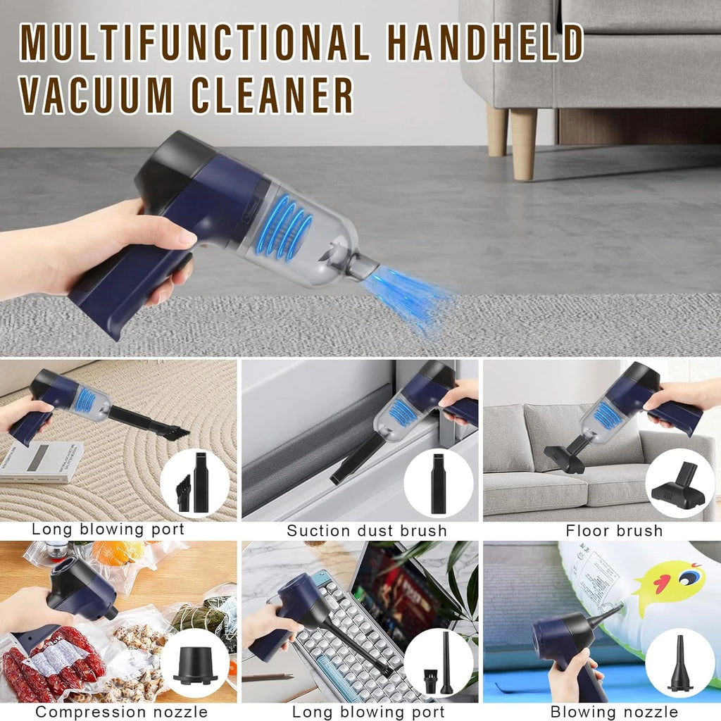 Car Vacuum Cleaner 150000PA Min Portable Handheld Cleaner for Home Appliance Powerful Cleaning Machine Cars Cleaner for Keyboard Zpaxo
