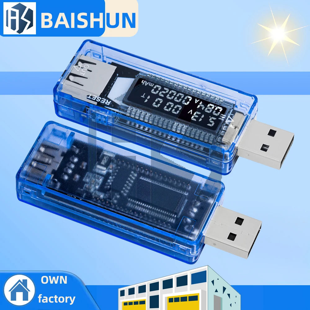 USB Voltage Current Meter Voltmeter Ammeter Battery Capacity Tester Zpaxo