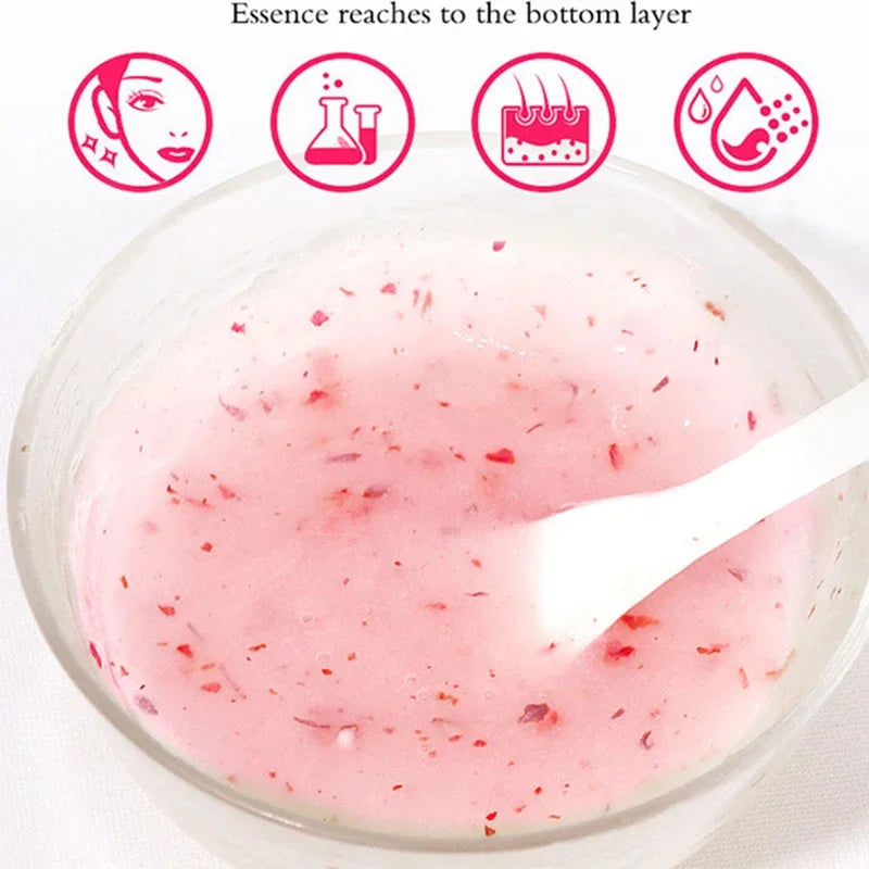 Salmon DNA PDRN Vitamin C Collagen Crystal Soft Mask Powder Rose Petal Hyaluronic Acid Face Mask DIY Plant Deep Hydrating Mask Zpaxo