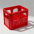▶1PCS 3D Printed Beer Crate Style AA Battery Storage Box - 12 Compartments, Plastic Organizer, For Home Decoration Zpaxo Red-AA