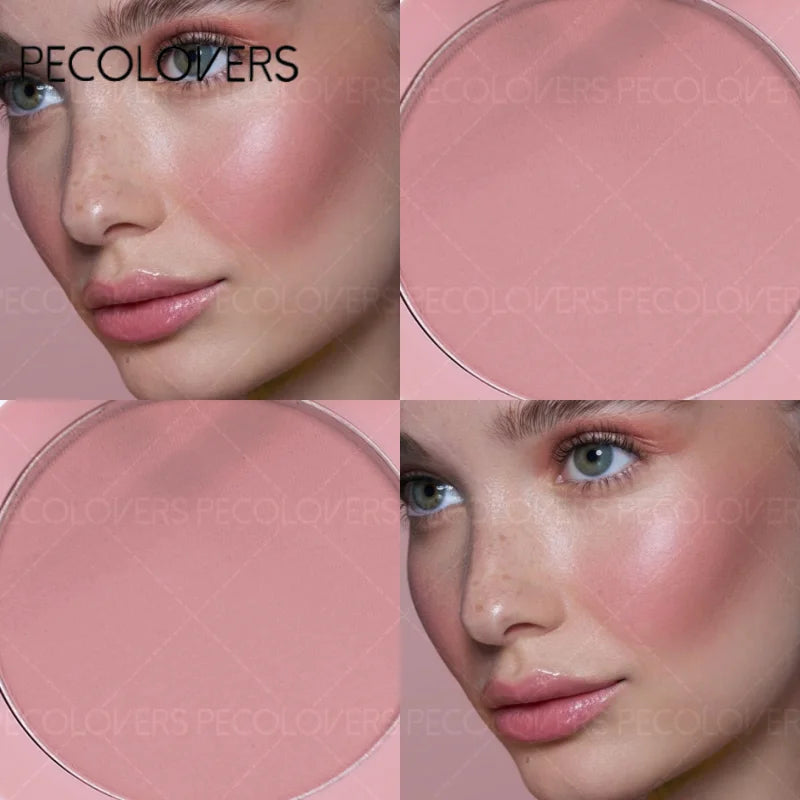 1PC Waterproof Blush Palette Pink Easy-to-Apply Natural 3D Makeup Look Blush Palette Matte Finishes in Red Hues Makeup Palette Zpaxo