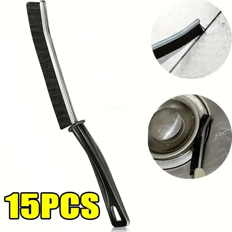Crevice Cleaning Brush Durable Car Kitchen Tile Grout Dead End Bristle Cleaning Brush Bedroom Floor Line Cleaning Brushes Zpaxo 15PCS