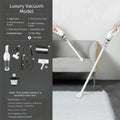 Large Suction Handheld Vacuum Cleaner Dual Use Power Pet Hair Zpaxo White-Luxury set