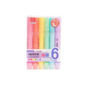 6 Pastel Macaron Highlighter Pen Marker Pens Fluorescent Drawing