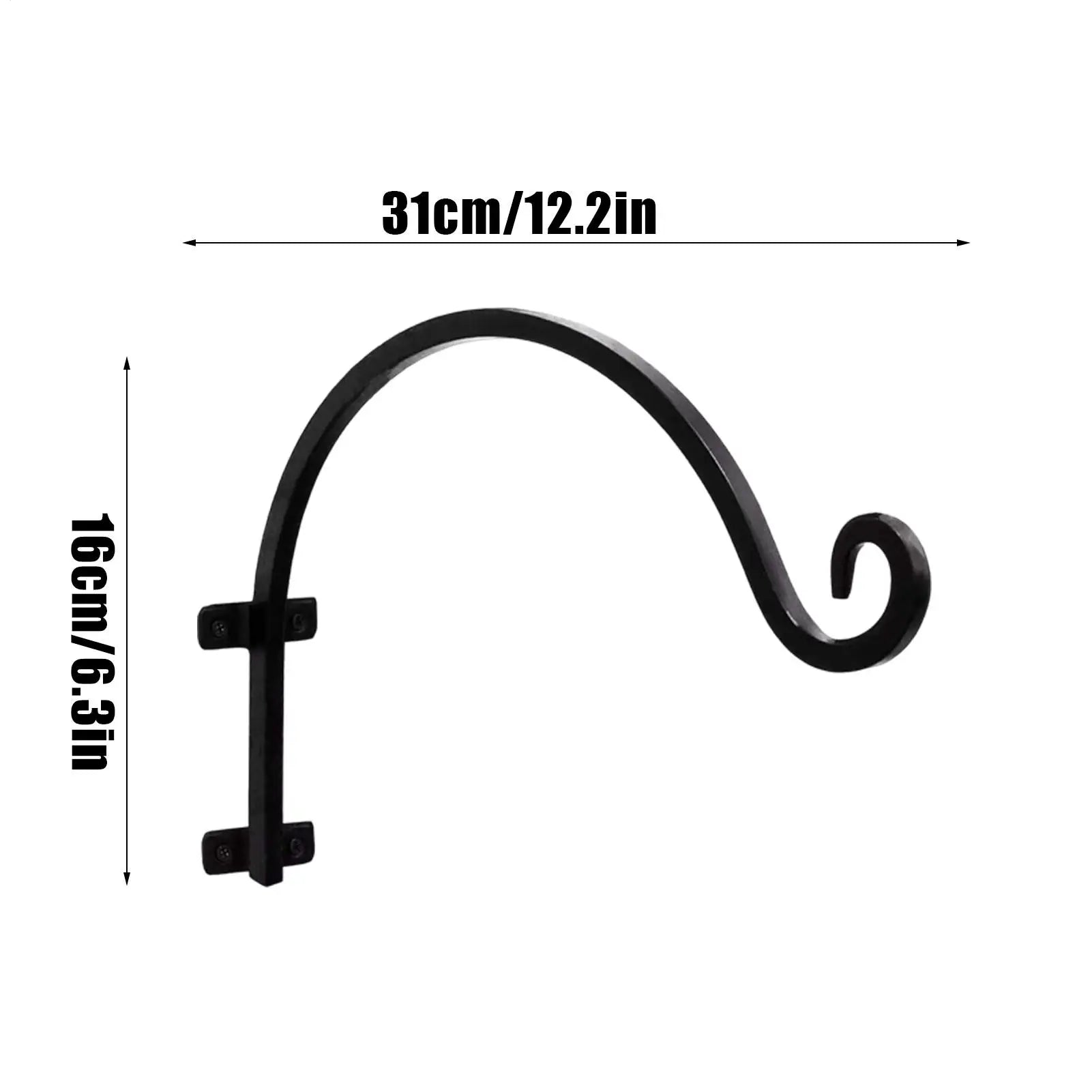Plant Pot Hanger Heavy Duty Square Steel Wall Mount Flower Hook