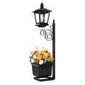 Outdoor Solar Planter Light Auto On/off Sensor Wall-Mounted Solar Garden Light for Outside Front Door Yard (No Flowers Included) Zpaxo Default Title