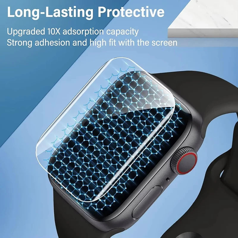 Hydrogel Film Apple Watch Series 9 8 7 6 SE Screen Protector Serie