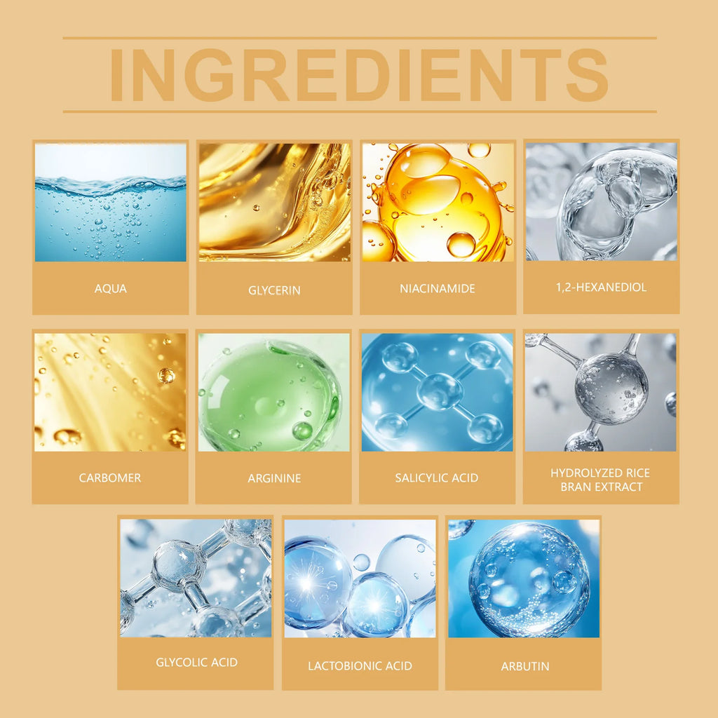 Rice Exfoliating Serum Gentle Facial Body Polish for Smooth Skin Natural Brightening Essence Lightweight Non-Comedogenic Formula Zpaxo