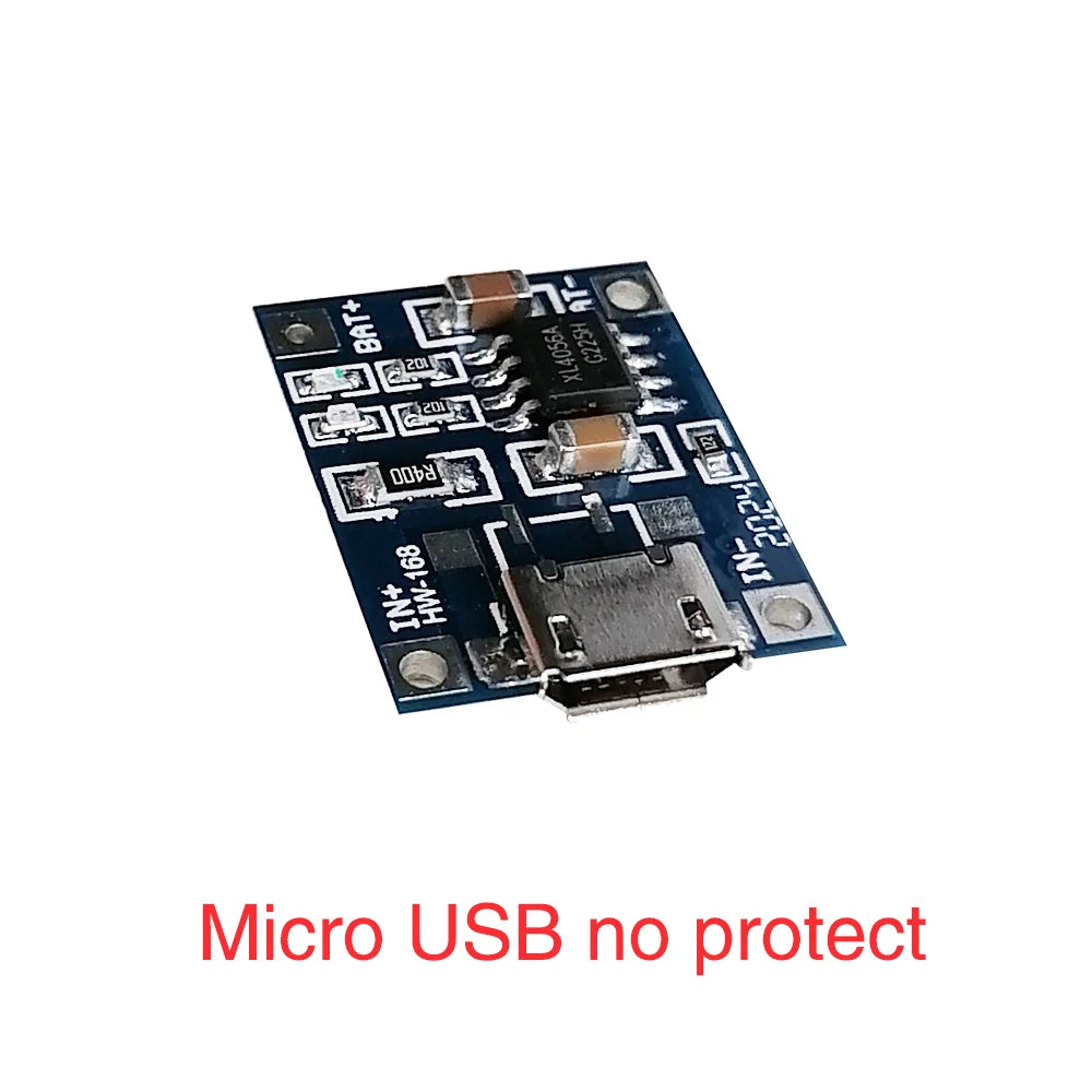TP4056 5V 1A 18650 Lithium Battery Charger Module Charging Board with Protection Micro USB Type-C Battery Charger Board Module Zpaxo