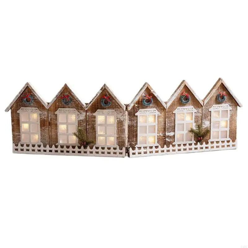 LED Illuminated Christmas Tree Collar Wooden Decorative Base Easy