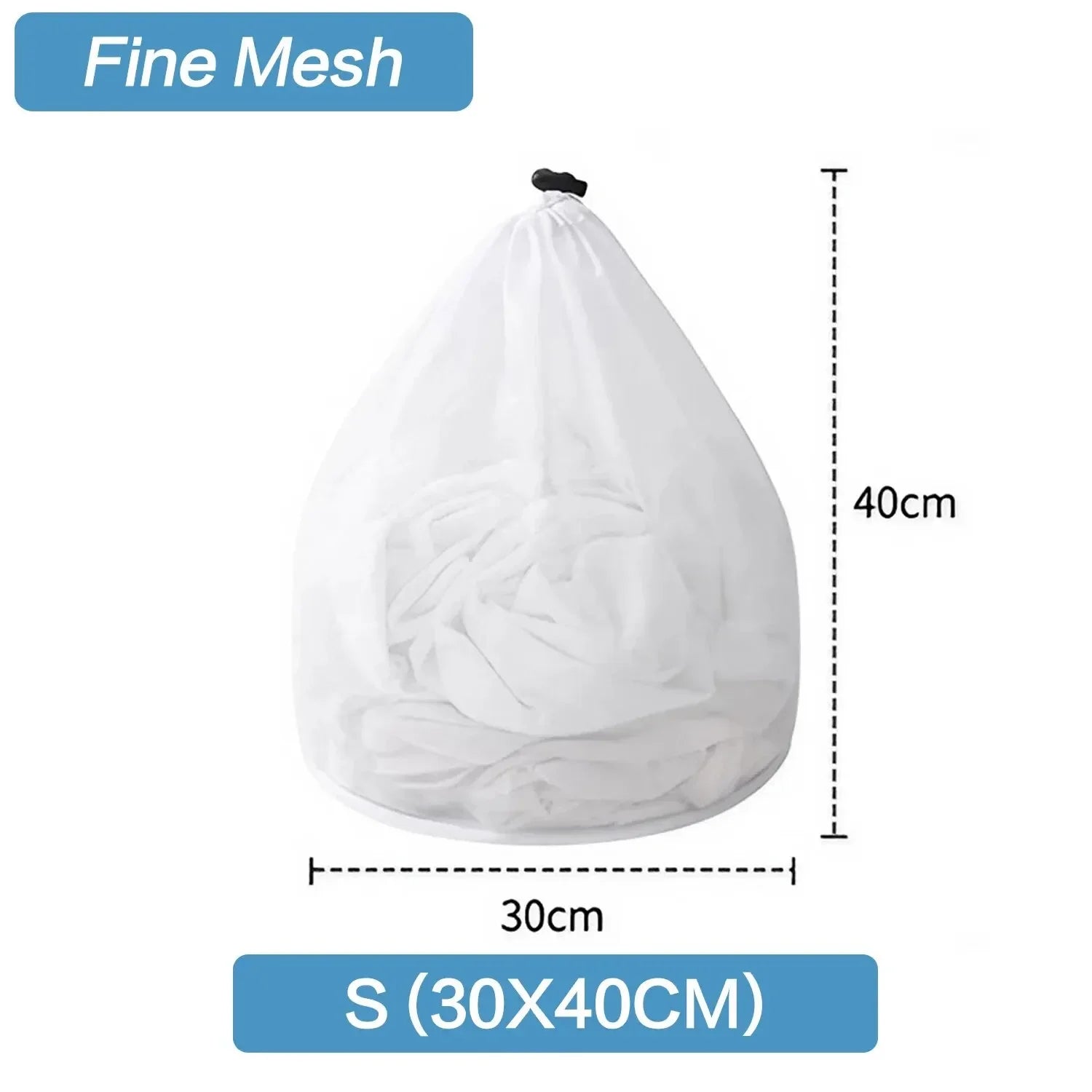 Drawstring Mesh Laundry Bag – 4 Sizes, Fine & Coarse Mesh Mesh Laundry Bag Zpaxo S 30x40cm Fine