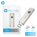 HP Metal USB 3.2 Flash Drive 2 in 1 Retractable Type-C OTG Pendrive 64GB 128GB 256GB for Computer Phone Zpaxo 2 in 1 128G