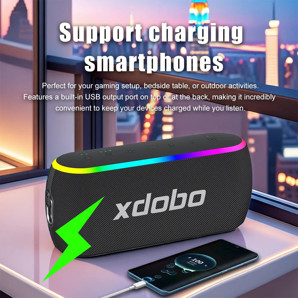 XDOBO X8III Bluetooth Speaker Wireless Subwoofer 60W Powerful Deep Zpaxo