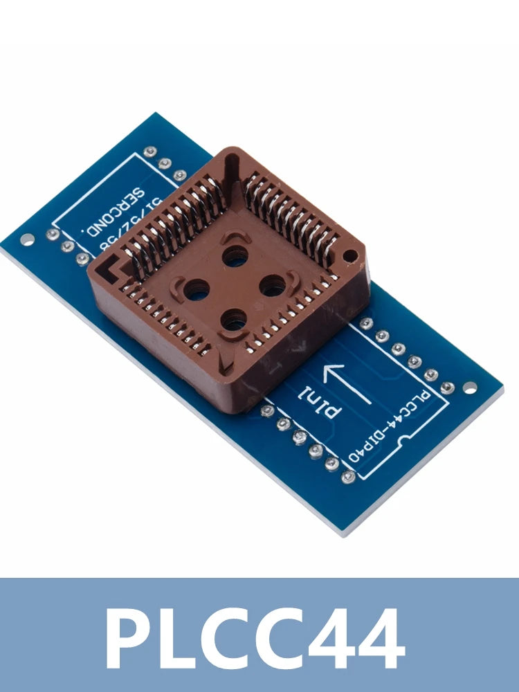 PLCC20 PLCC28 PLCC32 PLCC44 to DIP 20 28 32 44 USB Universal Programmer IC Adapter Tester Socket for TL866CS TL866A EZP2010 Zpaxo PLCC44
