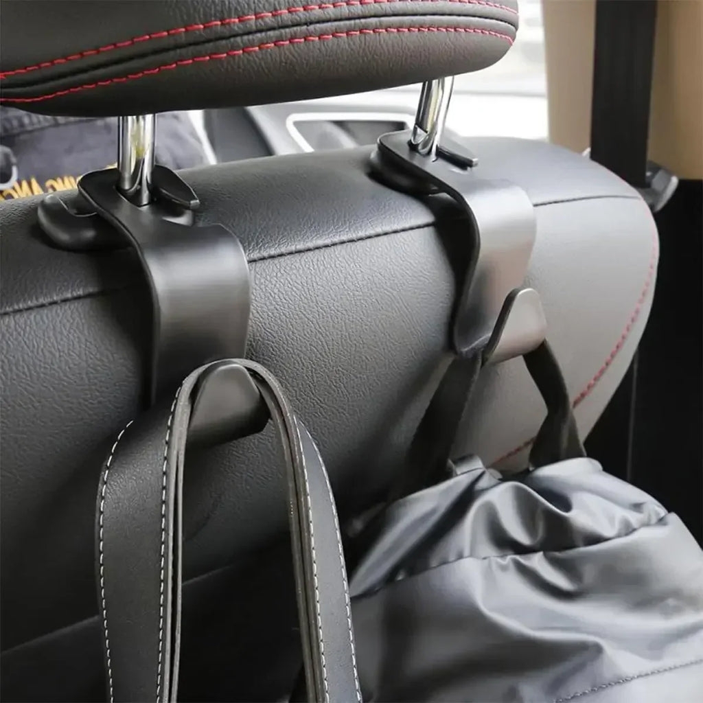 Car Headrest Hooks – Multifunctional Seat Organizer Clips