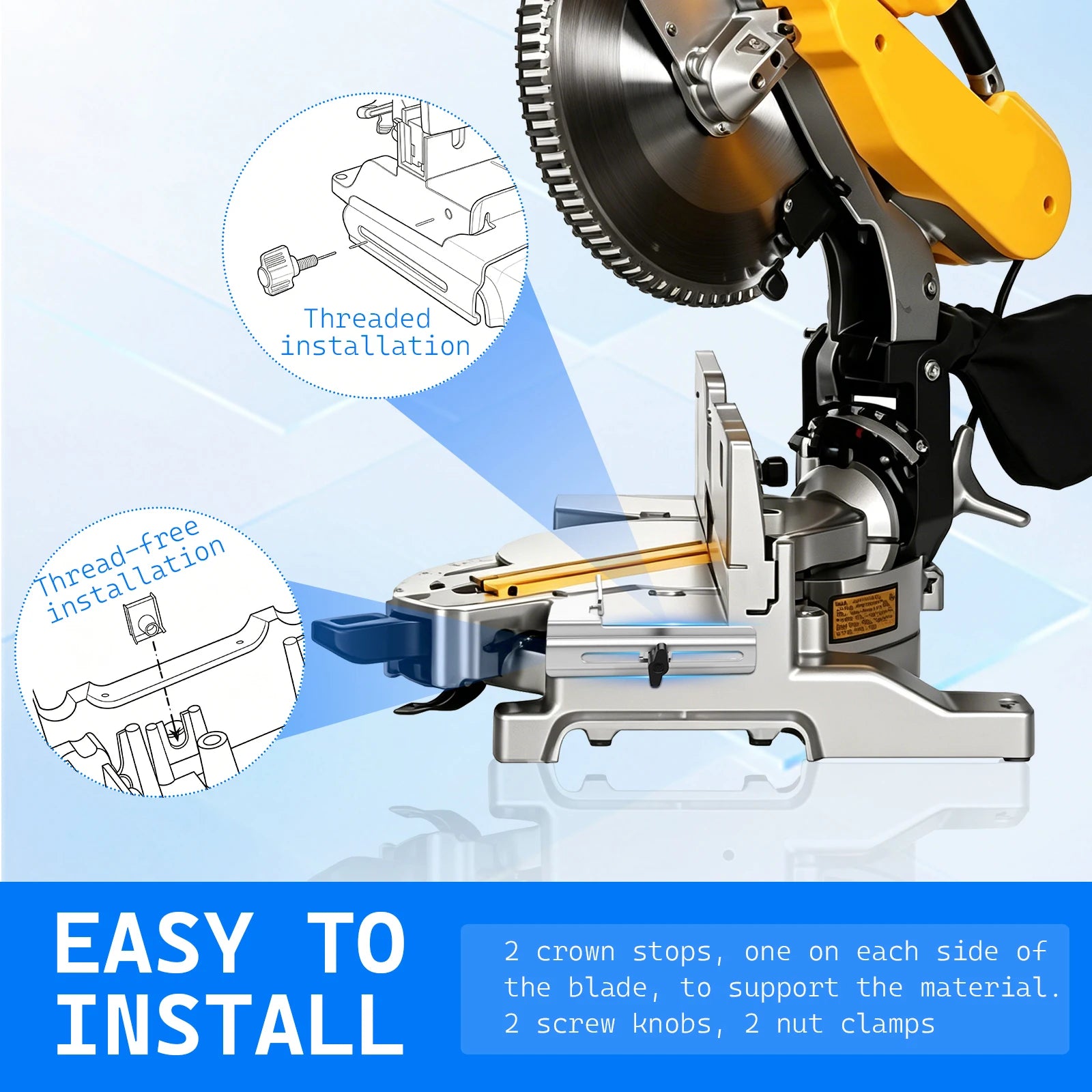 Crown Molding Cutting Tool Miter Saw Stop Gauge Vertical Precision Trim Positioner for DeWalt Woodworking Angle Guide Accessorie Zpaxo