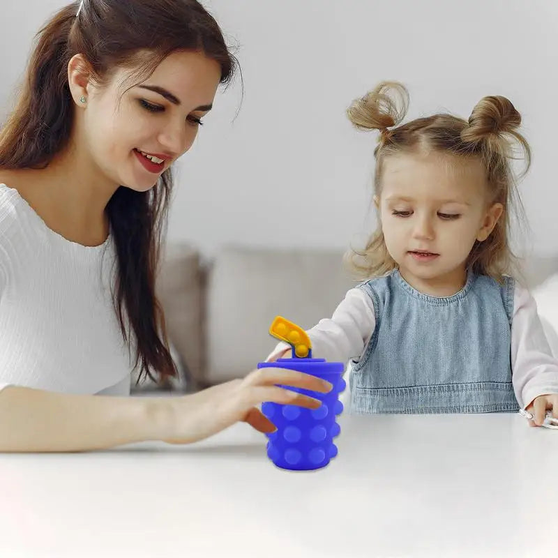 Sensory Bubble Popper Fidget Bubble Toys For Kids Fun Multiplayer Game Realistic Fast Food Design Pressure Relieving Activity Zpaxo