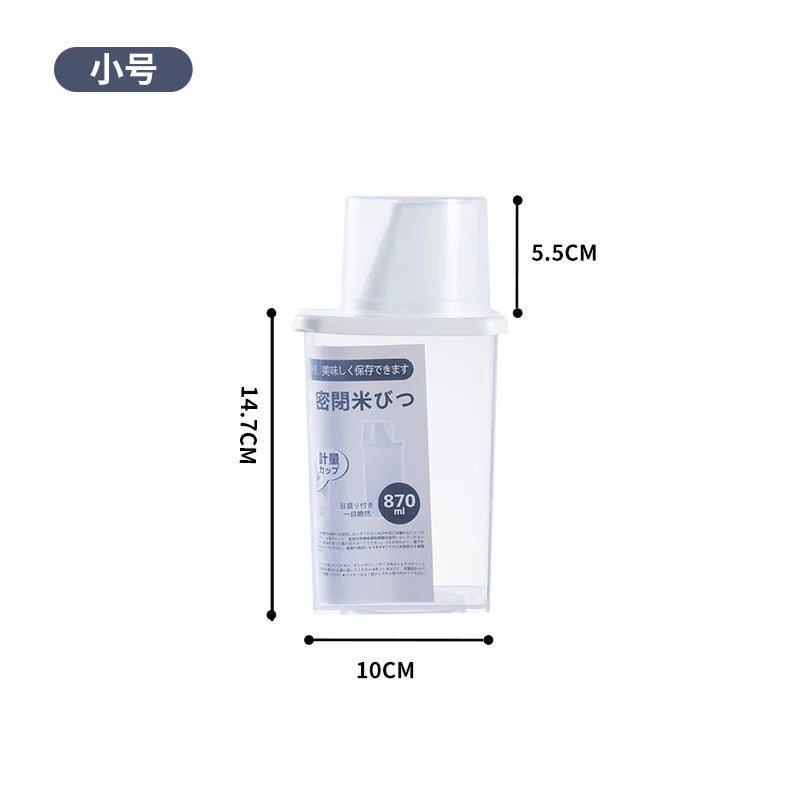 Kitchen Food Container Sealed Crisper Grains Tank Storage Sorting Zpaxo 870ML
