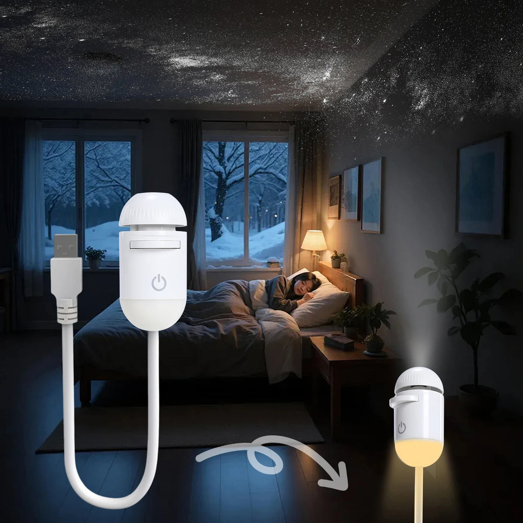 Mini Galaxy Star Projector Night Light Nebula Ceiling LED Lamp
