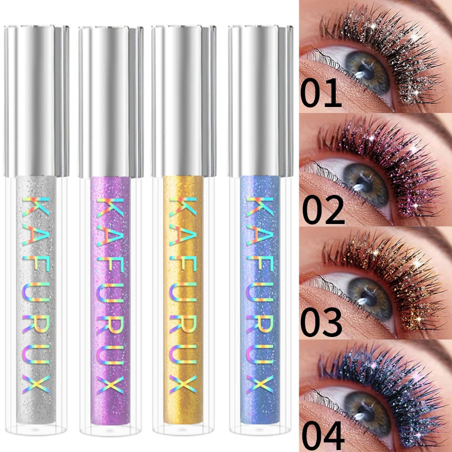 Diamond Shine Waterproof Volume Curl Mascara Glitter Snow Effect