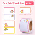 School Office Supplies Cartoon Sticker Waterproof Tear Resistant Name