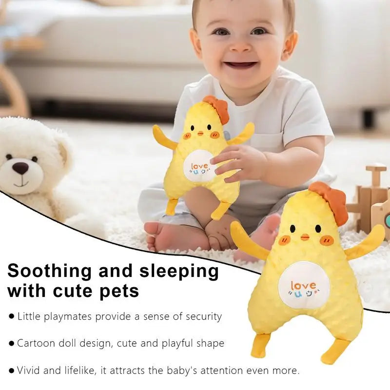 Baby Soother Soother Stuffed Animal Soft Comfortable Sensory Plush Doll Calming Bedtime Nursery Decor For Early Developmental Zpaxo