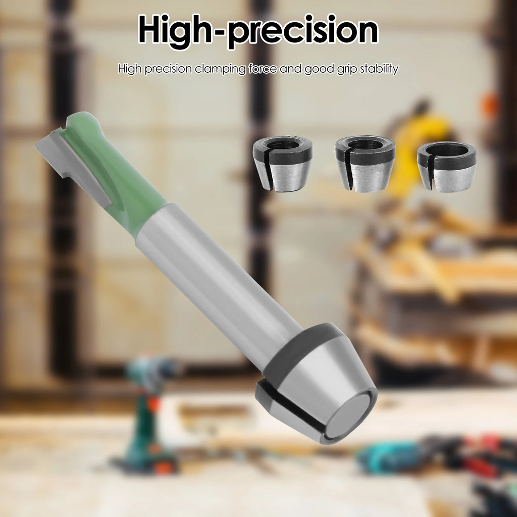 12/6PCS Router Collet Chuck 6mm 6.35mm 8mm Router Bit Collet Chuck Clamping Adapter for Woodworking CNC Engraving Trimming Carvi Zpaxo