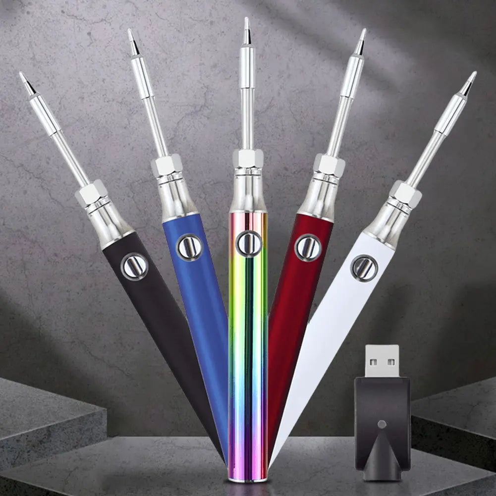 510 Thread Portable Electric Soldering Iron Pen 350mAh Battery