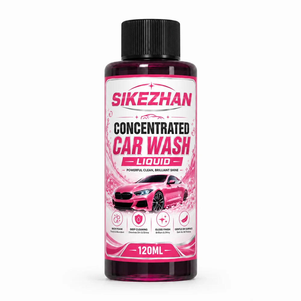 SIKEZHAN 3Pcs Car Wash Liquid with Microfiber Wash Mitt High Foam Auto Shampoo Vehicle Exterior Cleaner for Car Motorcycle Care Zpaxo car wash soap