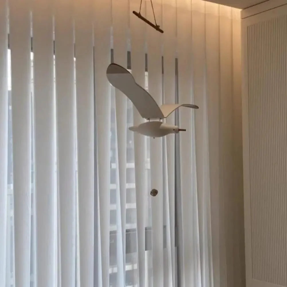 Creative Wall Hanging Fly Seagull Bird Wooden Children Baby Bedroom