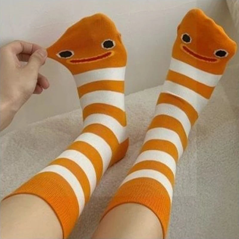 Cute Socks Creative Garden Eel Mid Weat Anti Odor Breathable Shark Zpaxo A5