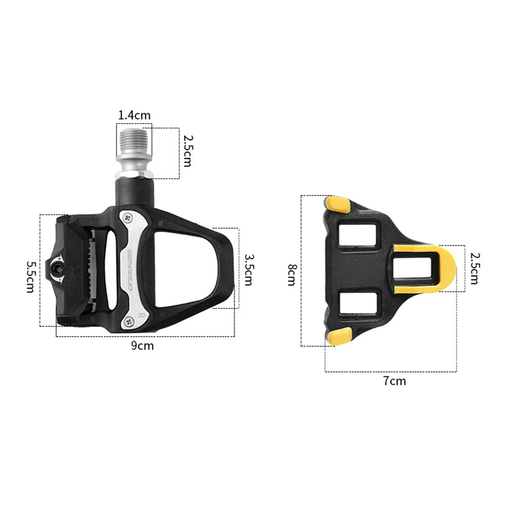 1 Pair Sealed Bearing Bicycle Pedals Waterproof Aluminum Alloy
