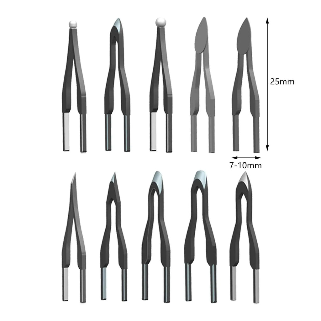 10x Pyrography Pen Tips Highly Elastic Soldering Practical Replacement Strong Portable Hot Stamping Wood Burning Wire Nibs Zpaxo