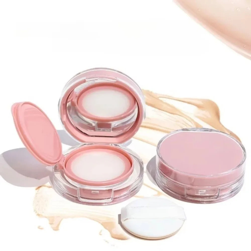 DIY Mini Empty Puff Box Transparent Mirror Cosmetic Container Sponge Zpaxo