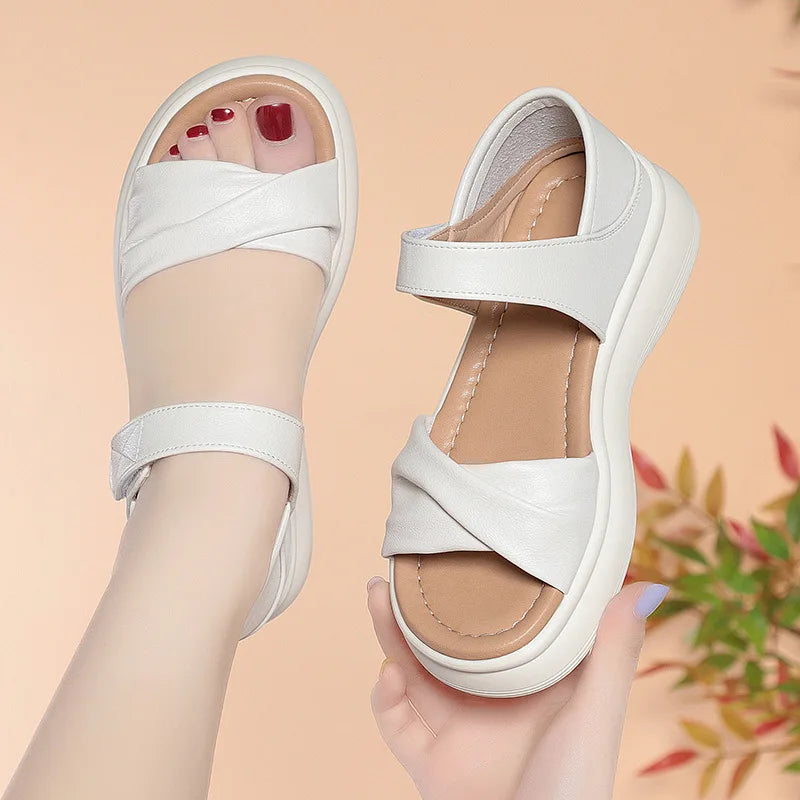 2025 Spring Summer Casual Comfortable Sole Large Simple Thick-soled Zpaxo