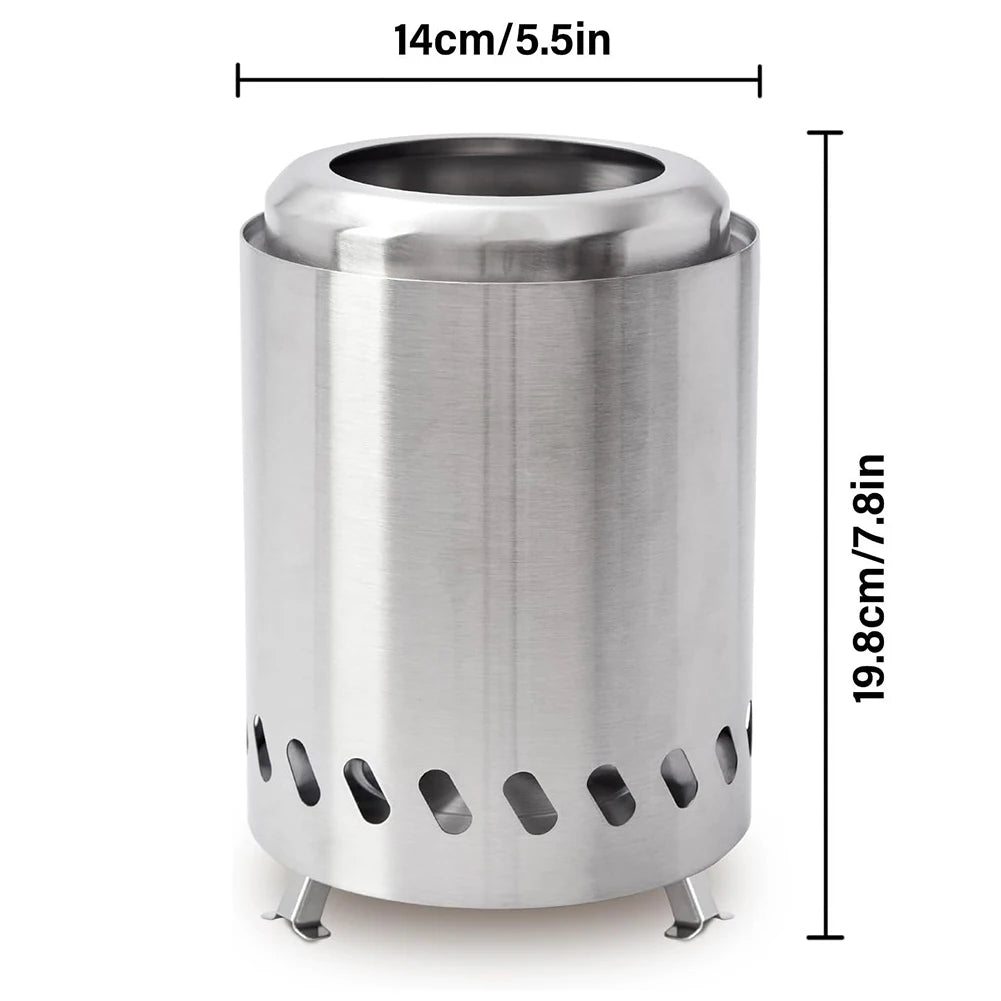 Smokeless Tabletop Fire Pit Mini Firepit Portable Stove Wood Burning