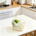 MShower Basket Handles Portable Large Capacity Drainage Box Household