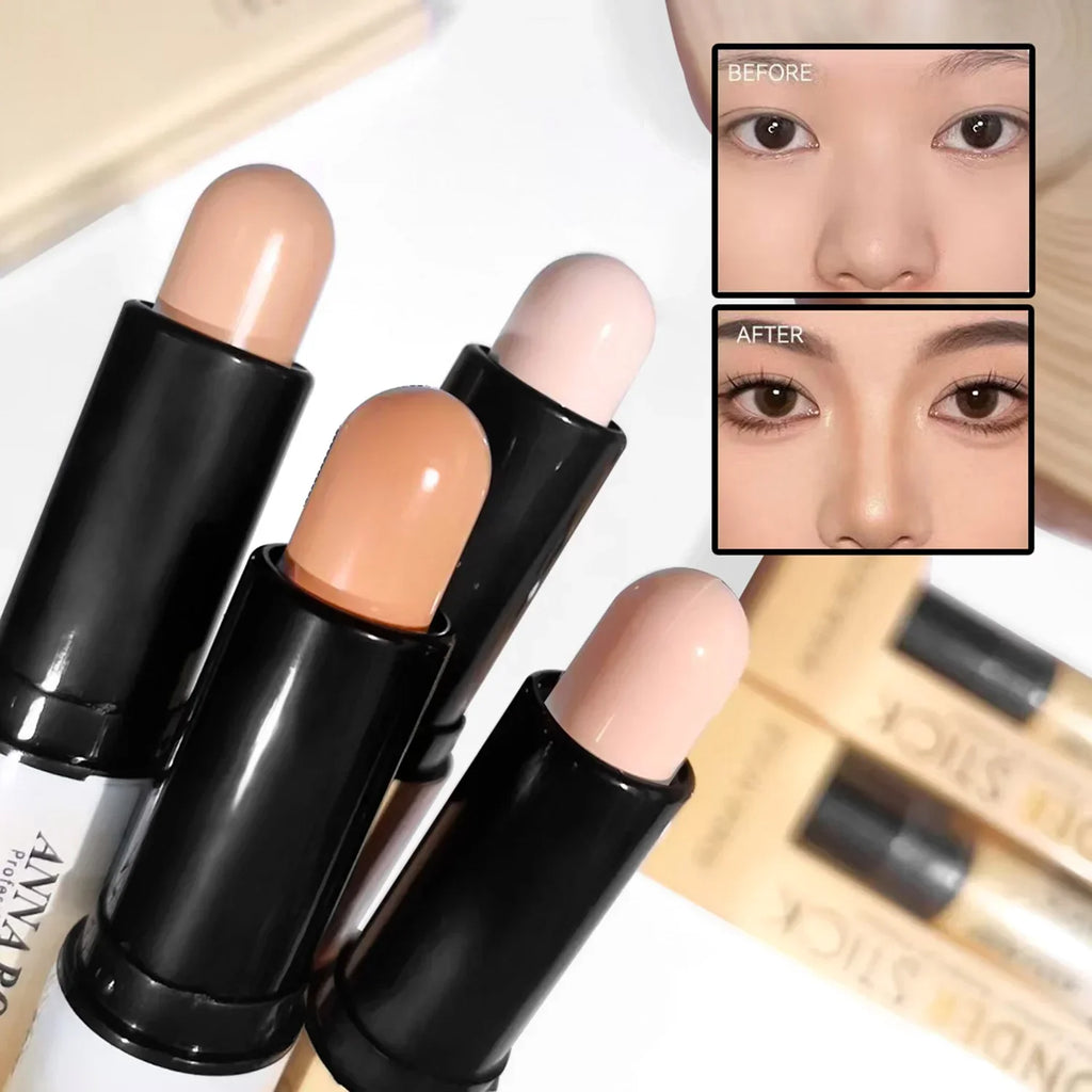 Double-ended Face Foundation Concealer Pen Highlighter Waterproof Zpaxo