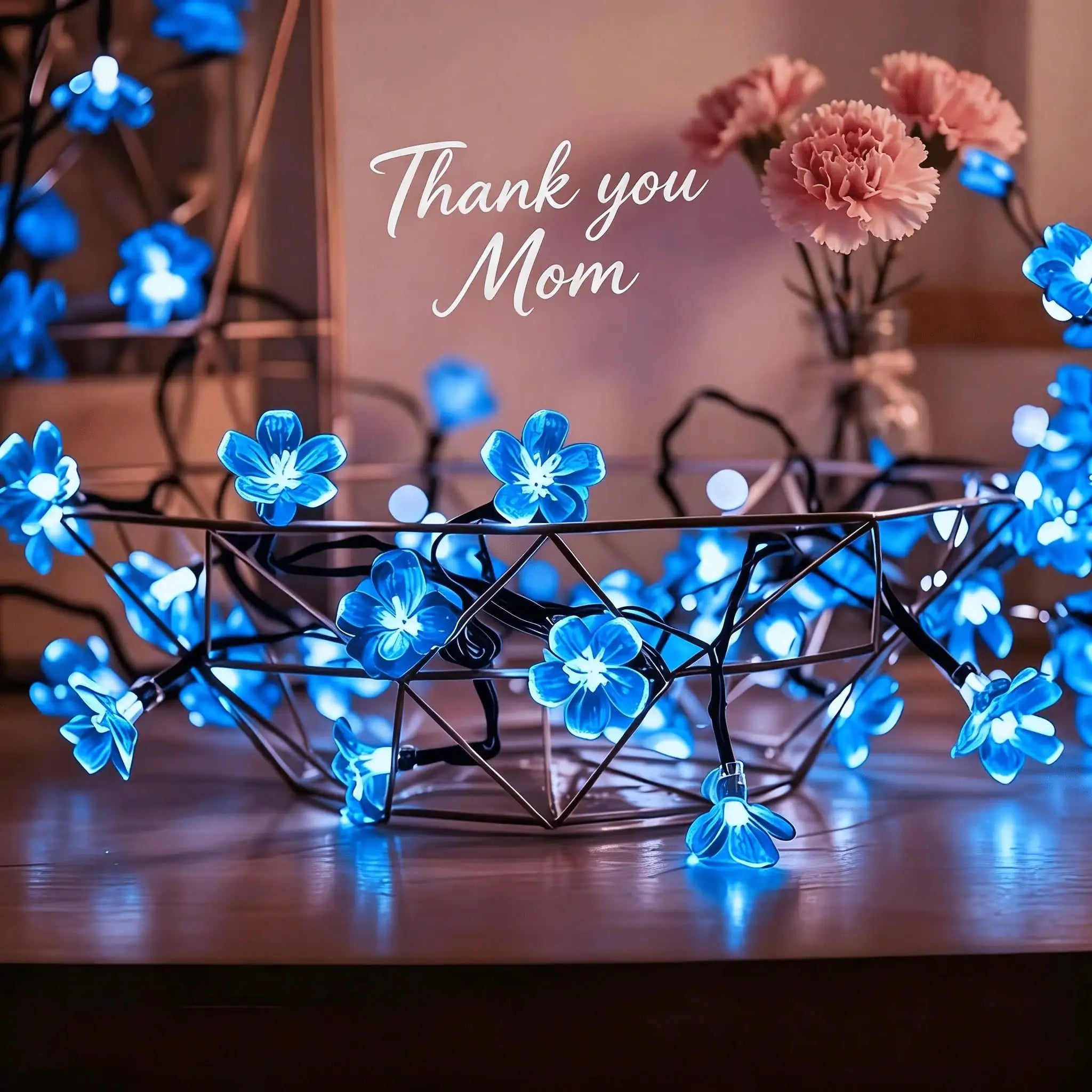 12m 7m 5m Solar-powered Cherry Blossom Outdoor Decorative String