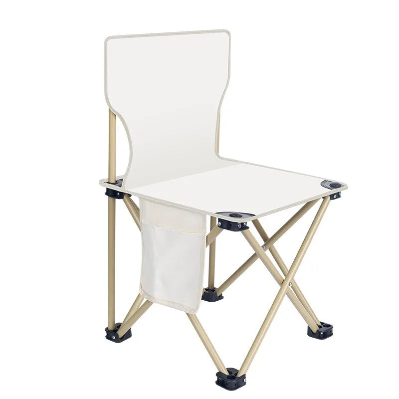 Outdoor Portable and Durable Art Sketching Bench Fishing Chair Folding Chair Multifunctional Oxford Cloth Backrest Fishing Chair Zpaxo