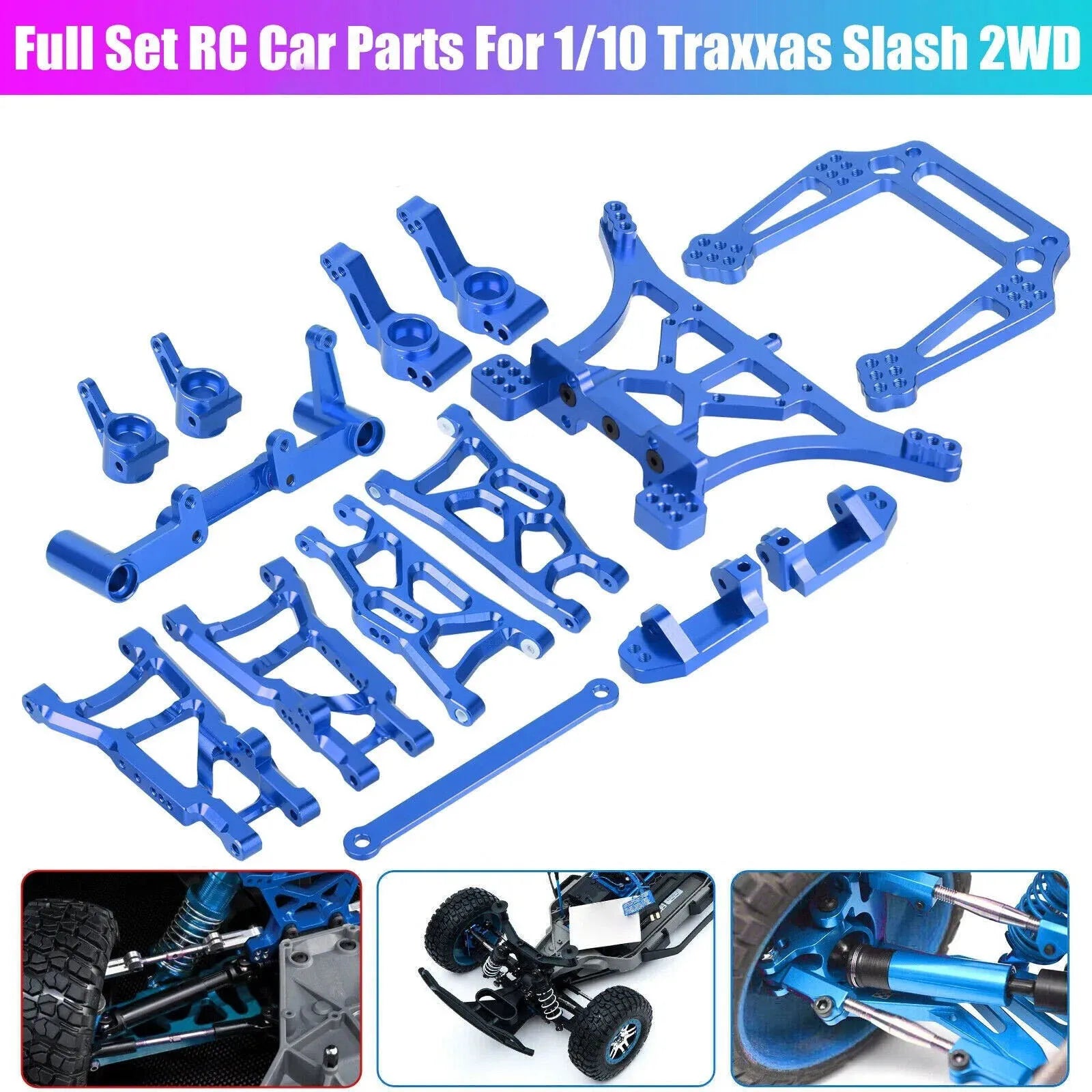 Metal Full RC Car Upgrade Parts Traxxas 2WD Slash Stampede Rustler