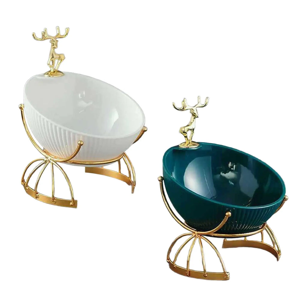 Deer Desk Storage Tray Statue Fashion Keys Holder Living Zpaxo