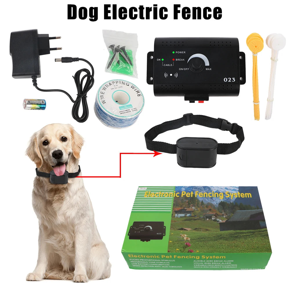 Electric Dog Fence Electronic Pet System Containment Sound Shocked